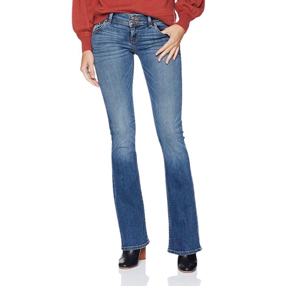 HUDSON Women's Signature Mid Rise Bootcut Jeans 25